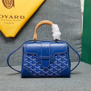 Goyard Goyardine Mini Saigon Bag Blue