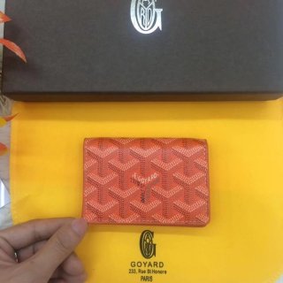 Goyard Goyardine Malesherbes Card Holder Orange