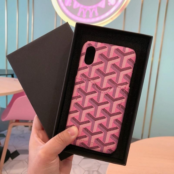 Goyard Goyardine Card Case iPhone Case Pink