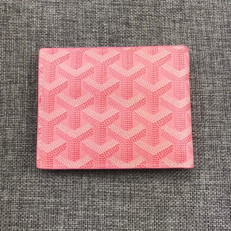 Goyard Goyardine Card Holder Pink